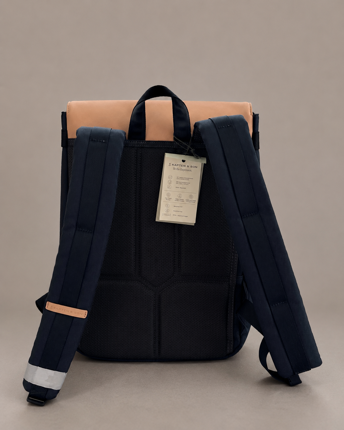 Kapten & Son Fyn Classic Rucksack Navy Blush