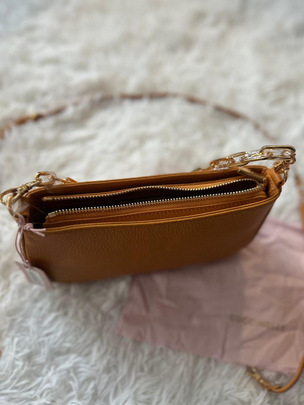 Coccinelle Lily Handtasche aus genarbtem Leder