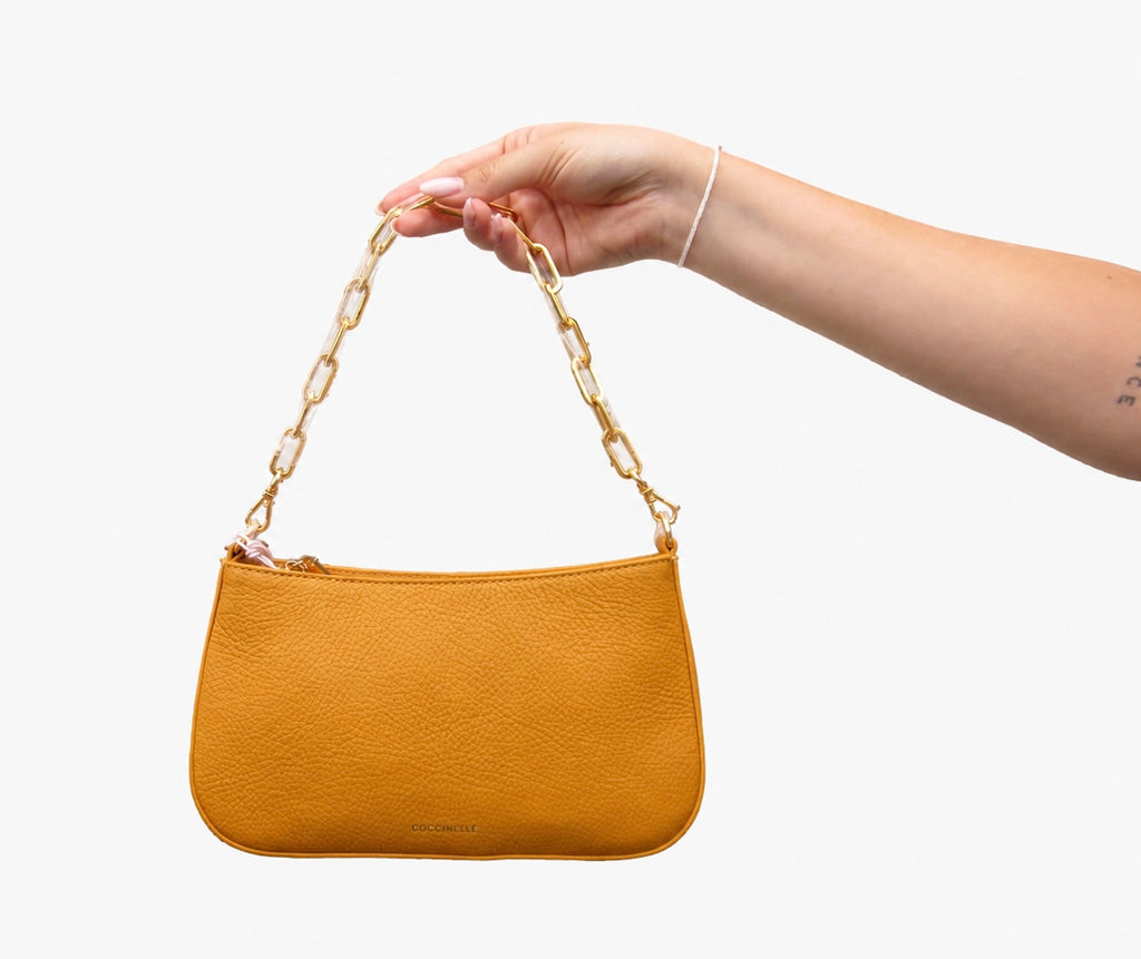 Coccinelle Lily Handtasche aus genarbtem Leder