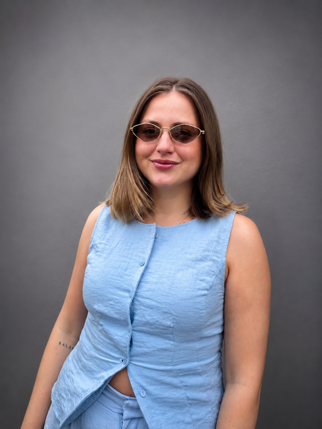 Miu Miu Sonnenbrille in Violett/Gold