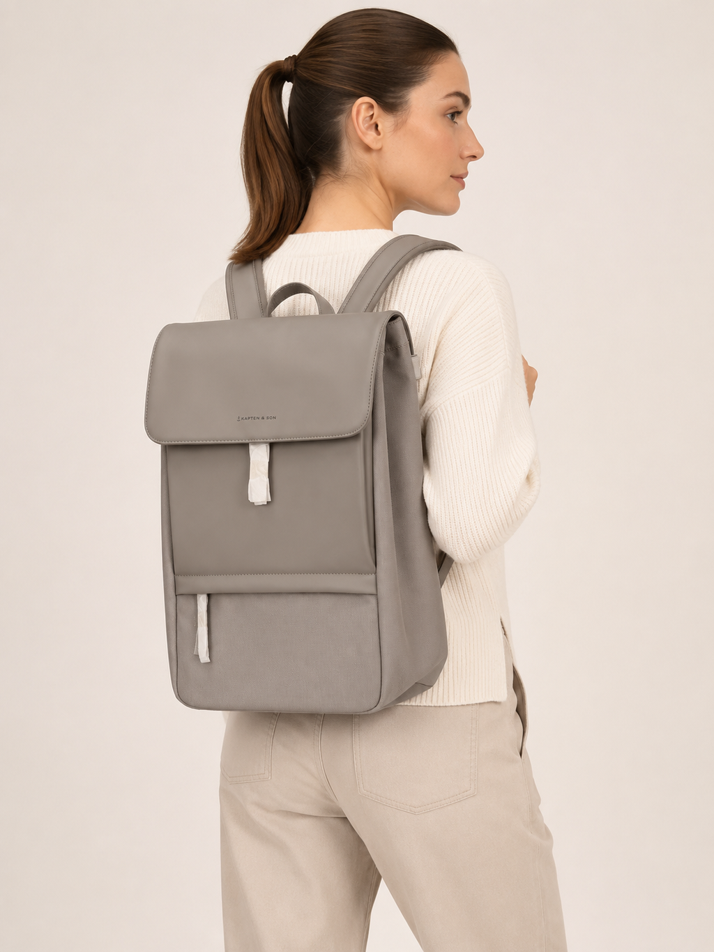 Kapten & Son Fyn Classic Rucksack Greige